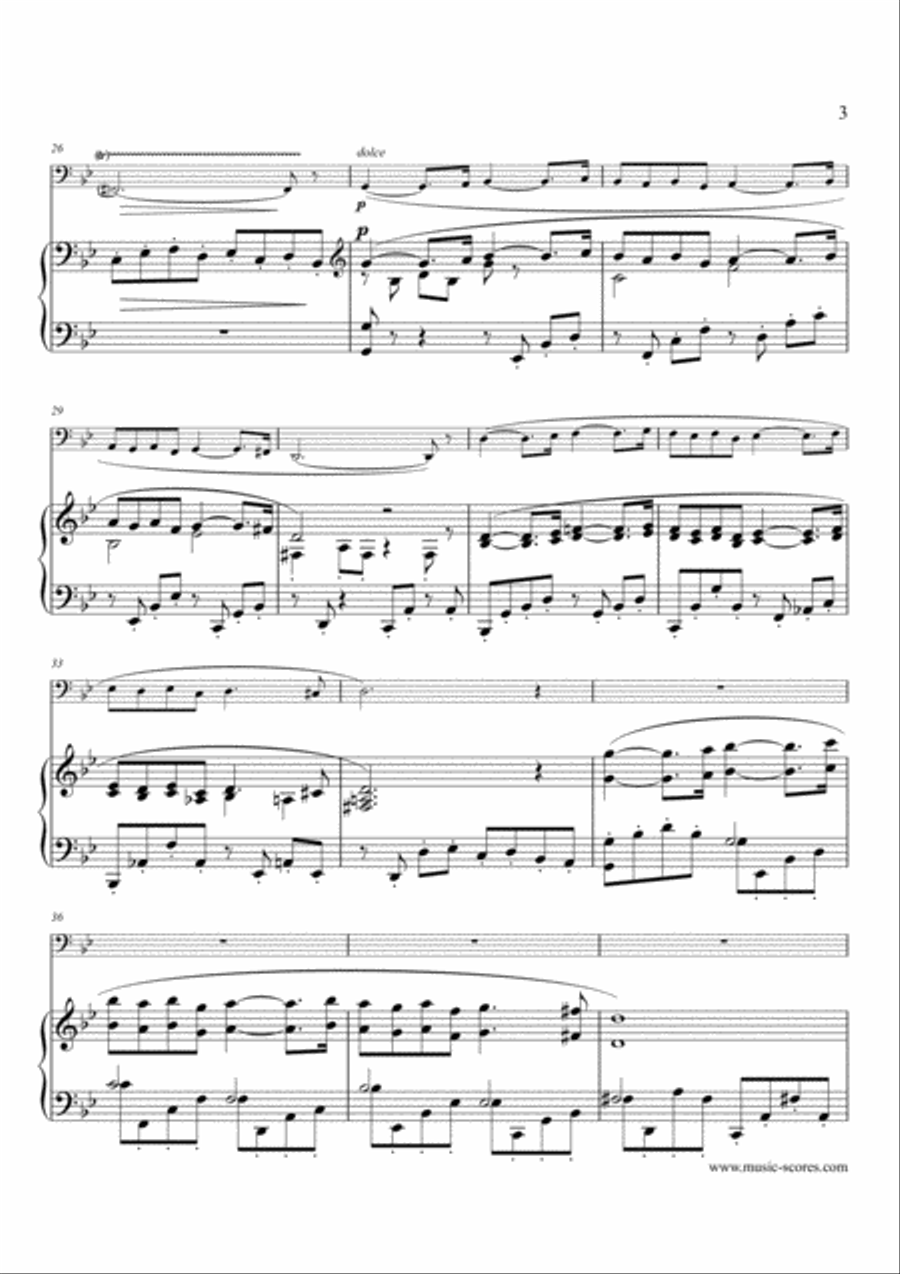Op.50 Pavane - Bassoon and Piano Bassoon Solo scores gallery preview page 3