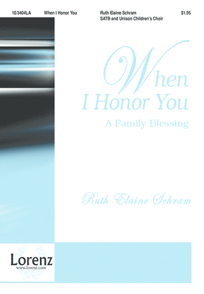 Book cover for When I Honor You