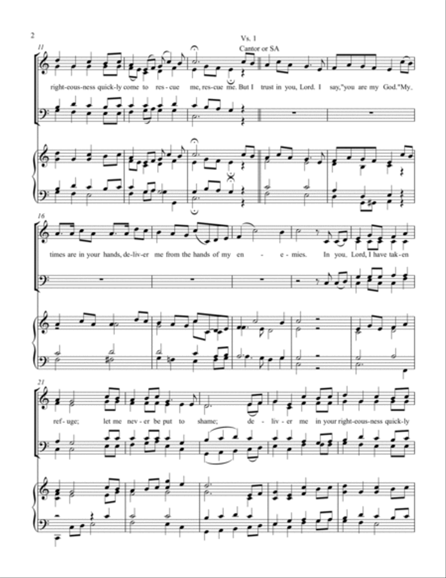 All You Who Hope in the Lord 4-Part scores gallery preview page 2