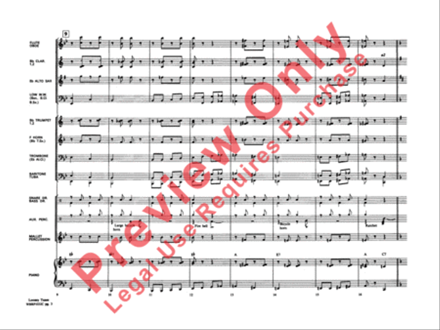 Looney Tunes Concert Band scores gallery preview page 4