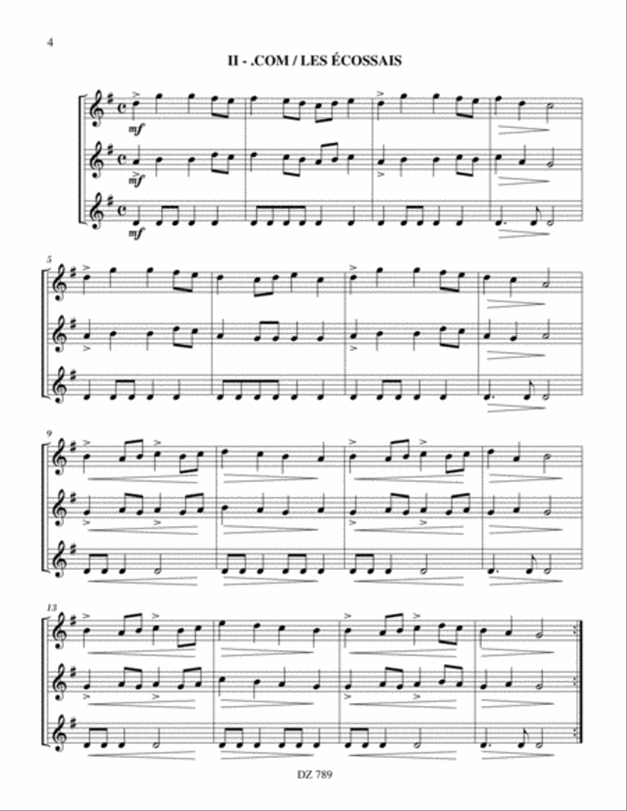 Trios.com Guitar Ensemble scores gallery preview page 4