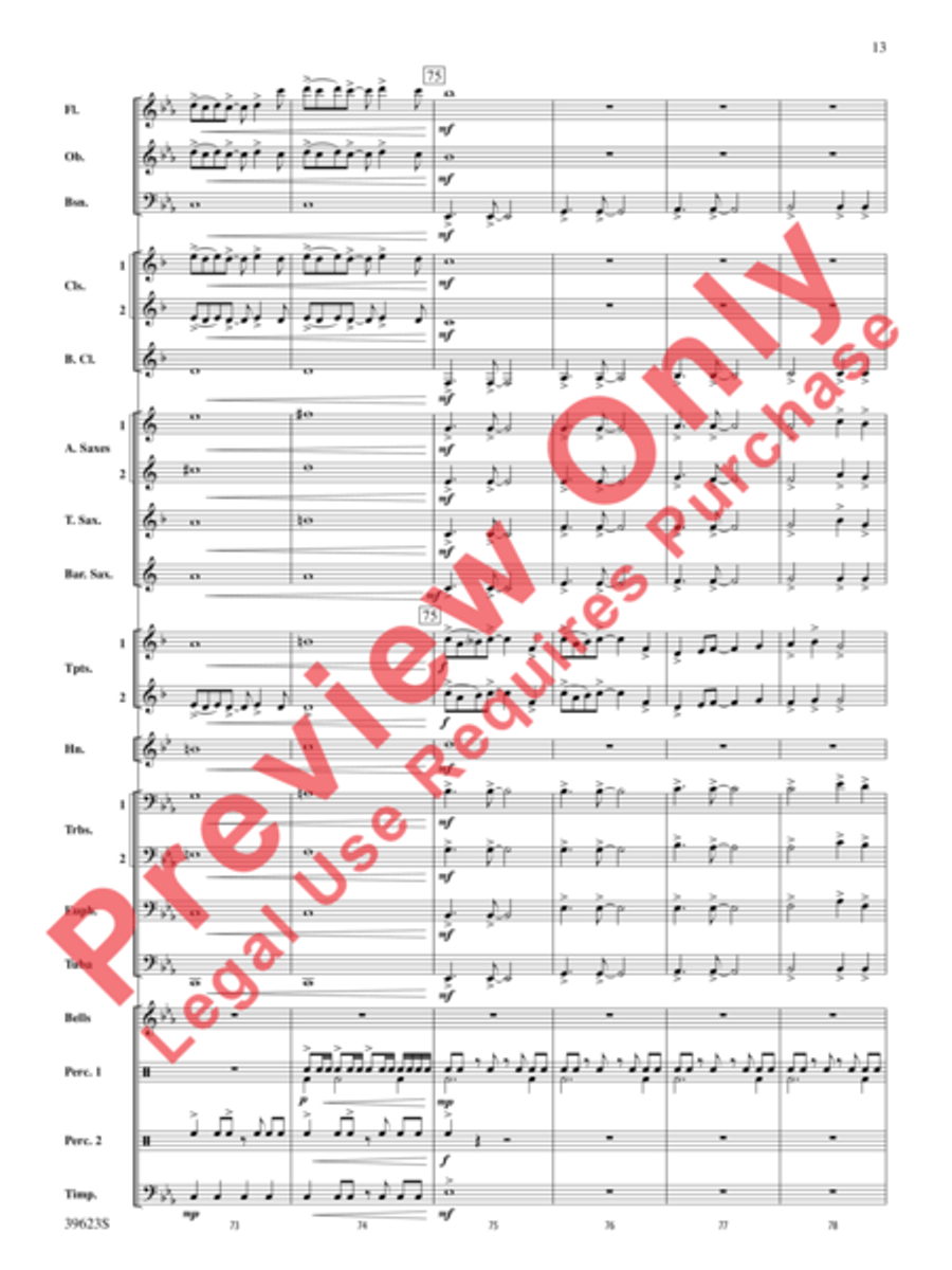Beyond the Riverbend Beyond the Riverbend Concert Band scores gallery preview page 14