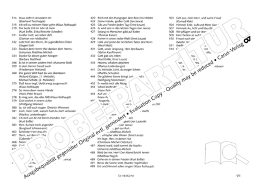 Esslinger Orgelbuch, Bd I-III