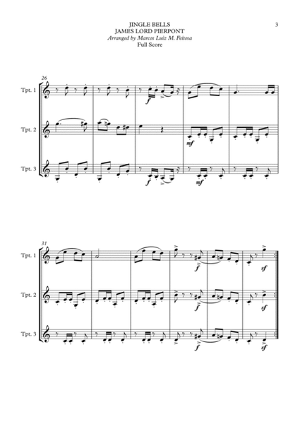 Jingle Bells - Trumpet Trio image number null