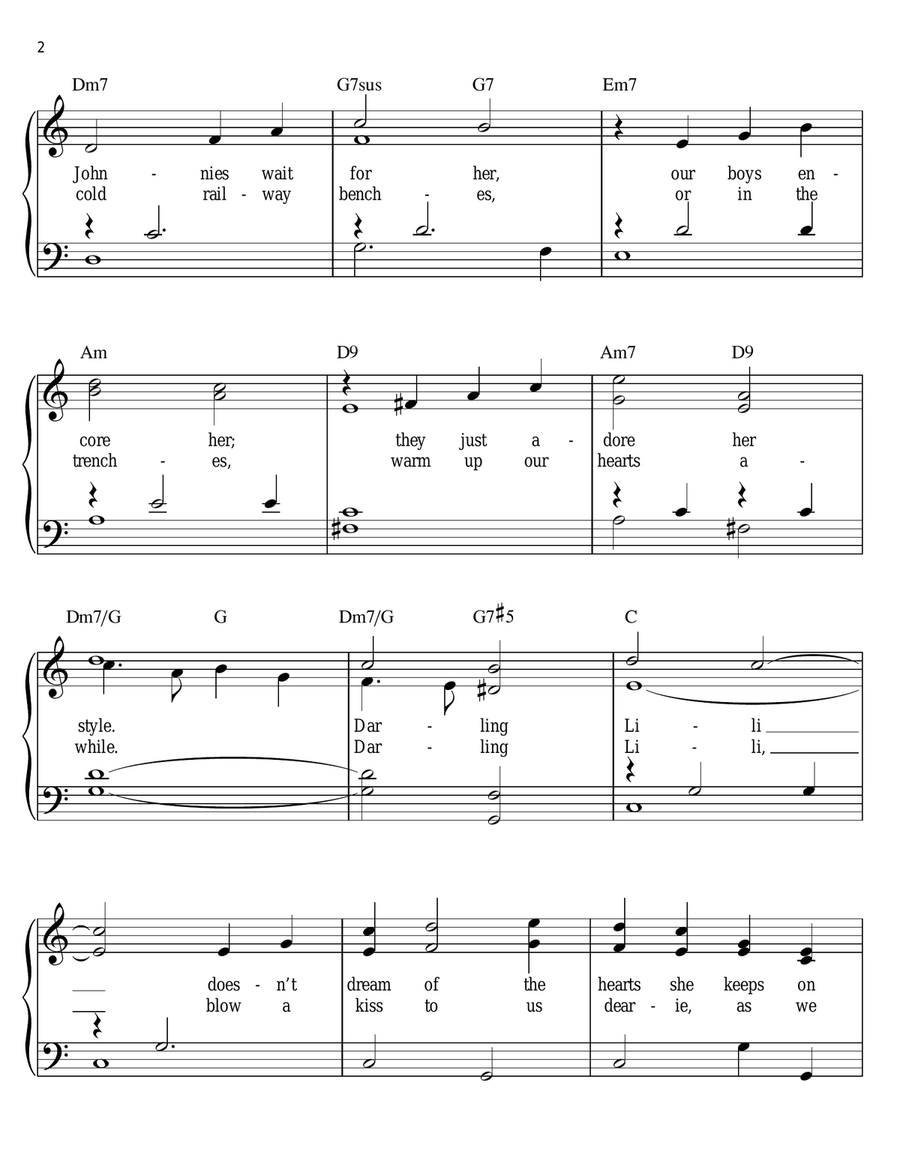Darling Lili Darling Lili Voice scores gallery preview page 2
