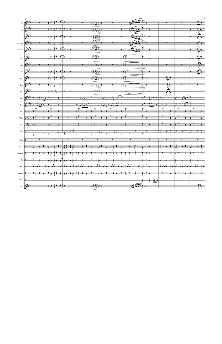 Con zapatos de tacon Con zapatos de tacon Concert Band scores gallery preview page 3