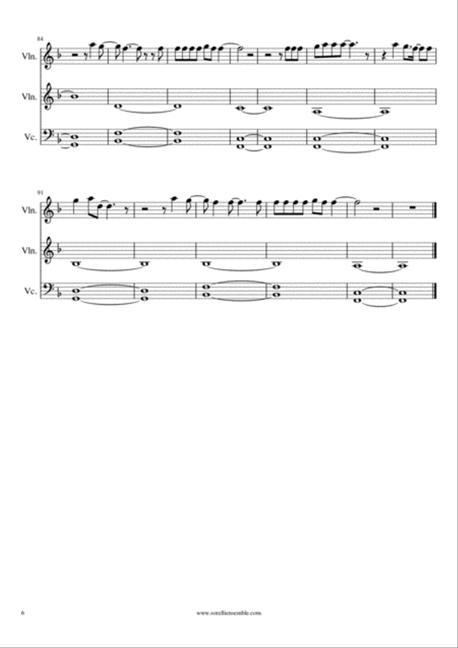 Marry You String Trio scores gallery preview page 6