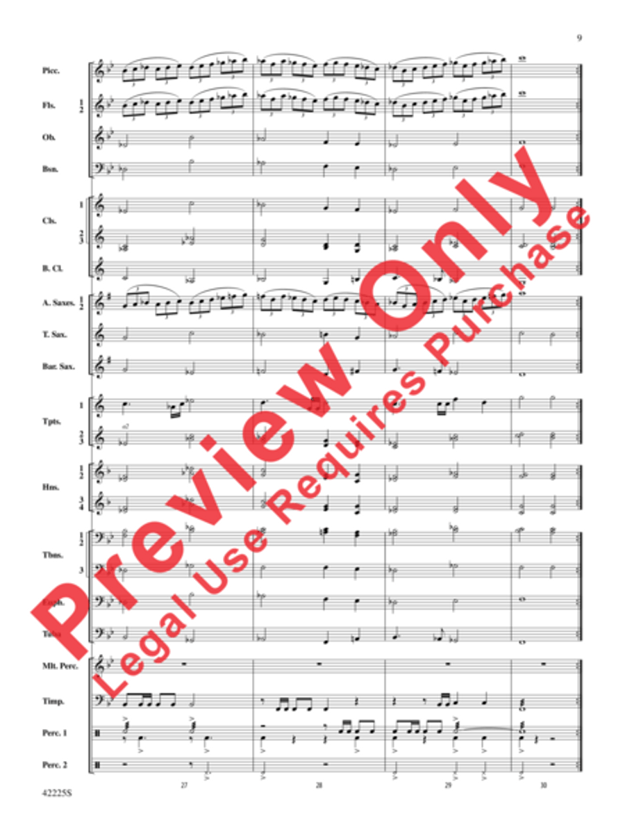Mountain Strong Concert Band scores gallery preview page 9