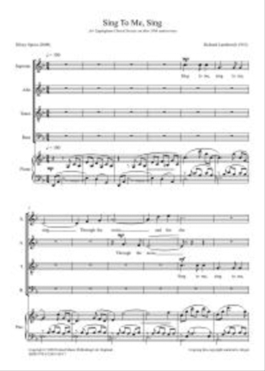 Sing to me, sing