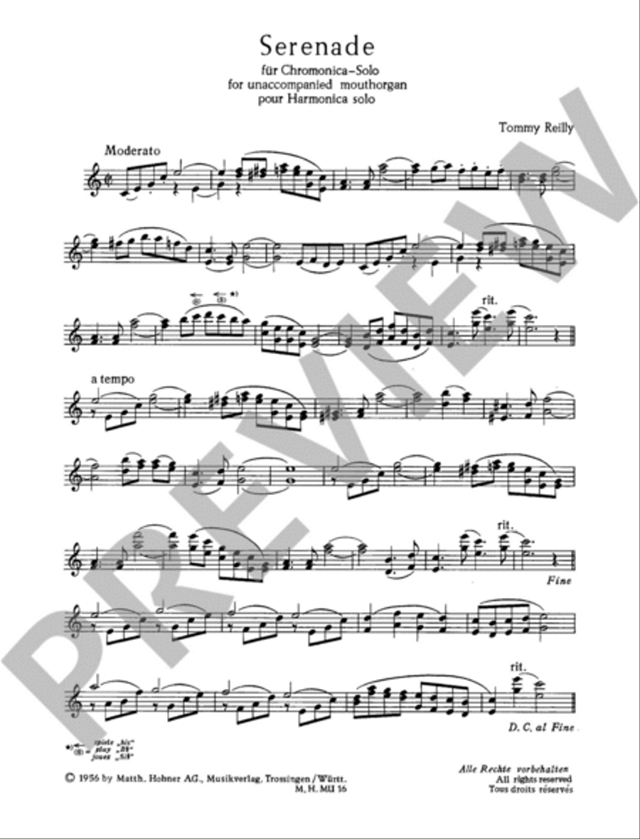 Serenade Harmonica scores gallery preview page 4