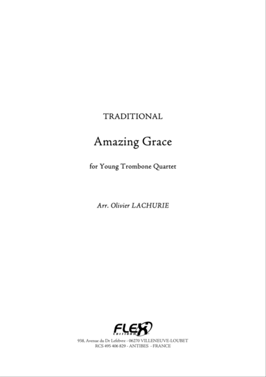 Amazing Grace Amazing Grace Trombone Quartet scores gallery preview page 1