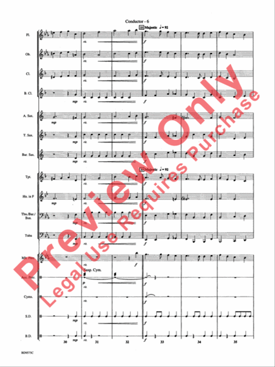 American Fantasy Concert Band scores gallery preview page 9