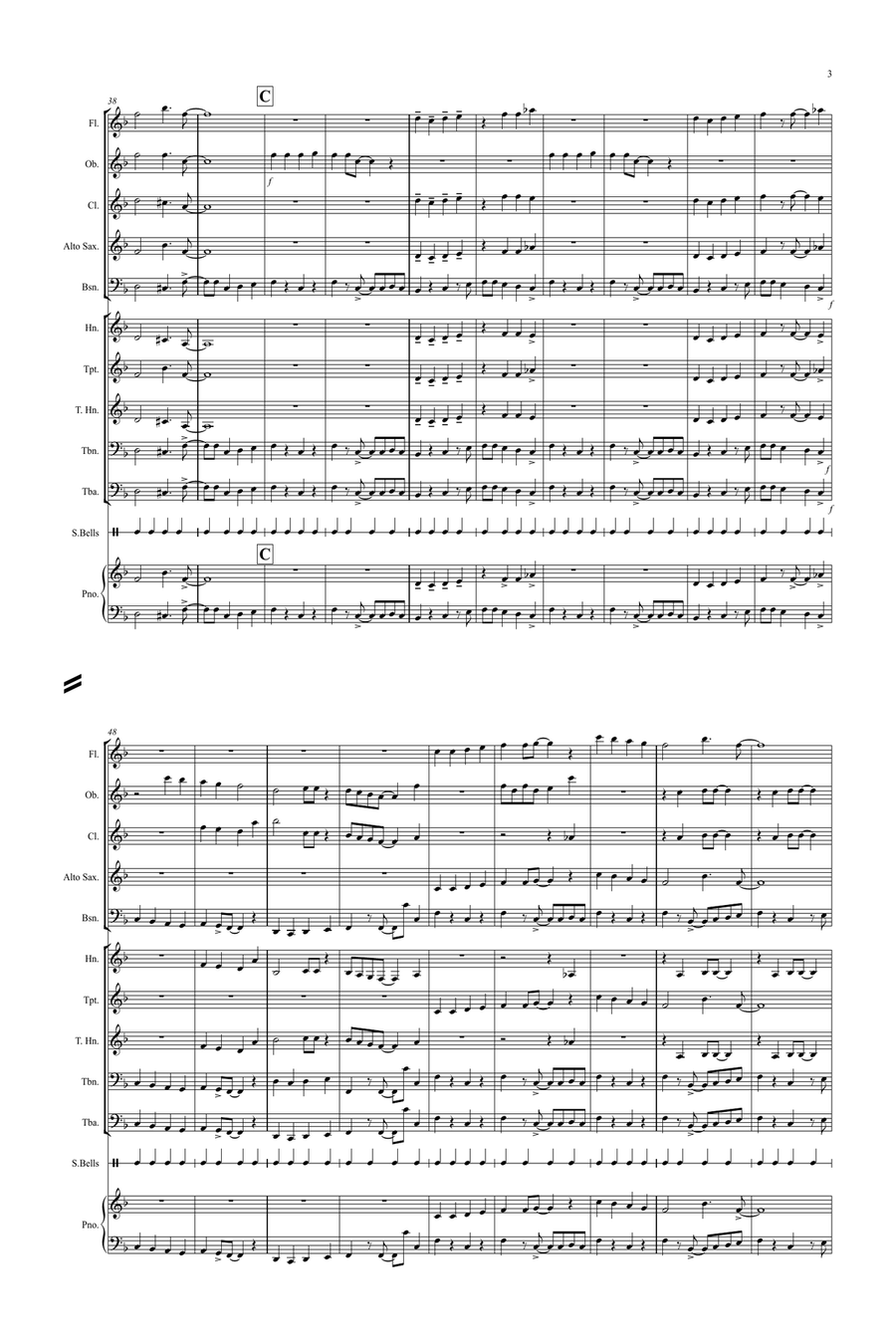 Good King Wenceslas (Jazzy Style!) for School Concert Band Concert Band scores gallery preview page 3