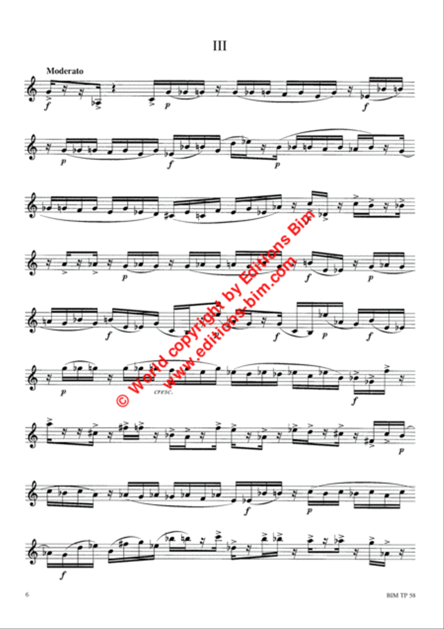 Postcards I for trumpet Postcards I for trumpet Trumpet Solo scores gallery preview page 4