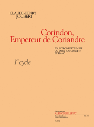 Book cover for Corindon, Empereur De Coriandre Pour Trompette Ut/sib Ou Cornet