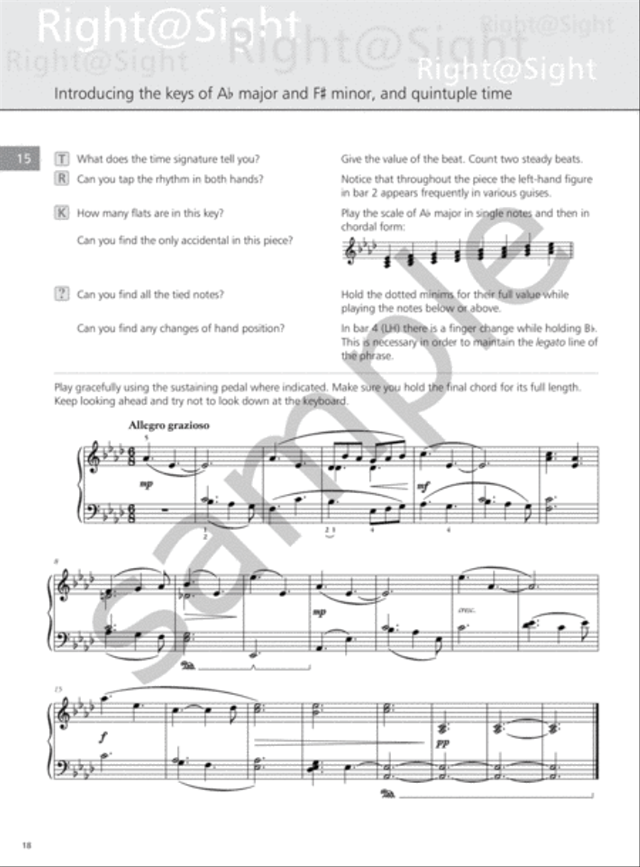 Right@Sight - Piano Grade 5 Piano Method scores gallery preview page 4