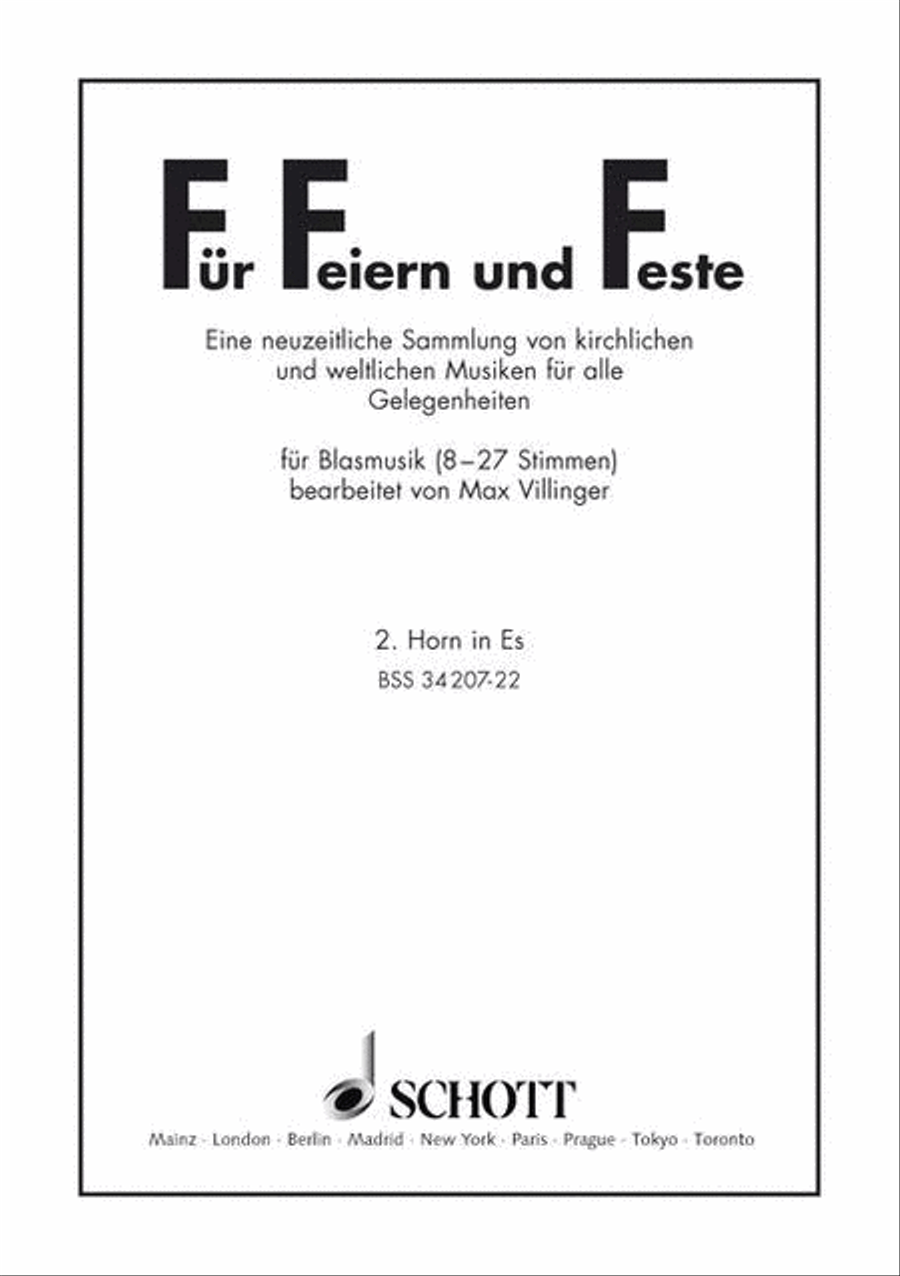 Bss Fuer Feiern+feste (ep) Concert Band scores gallery preview page 1