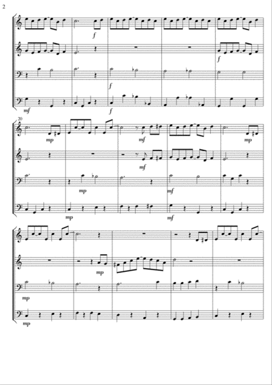 The Entertainer (Scott Joplin) Ragtime for flexible ensemble arranged by David Catherwood Concert Band scores gallery preview page 2