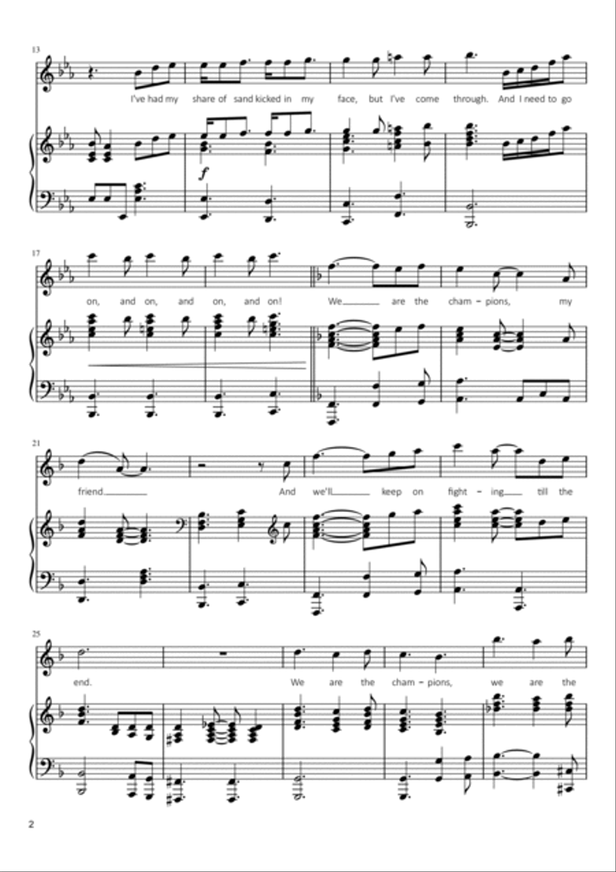 We Are The Champions Voice scores gallery preview page 2