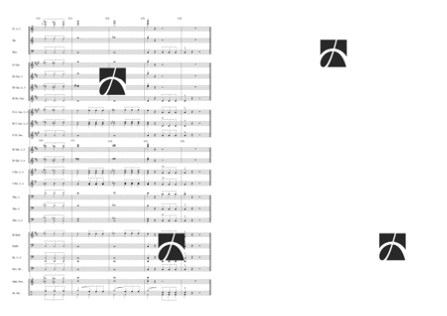 Spanish Eyes Concert Band scores gallery preview page 13