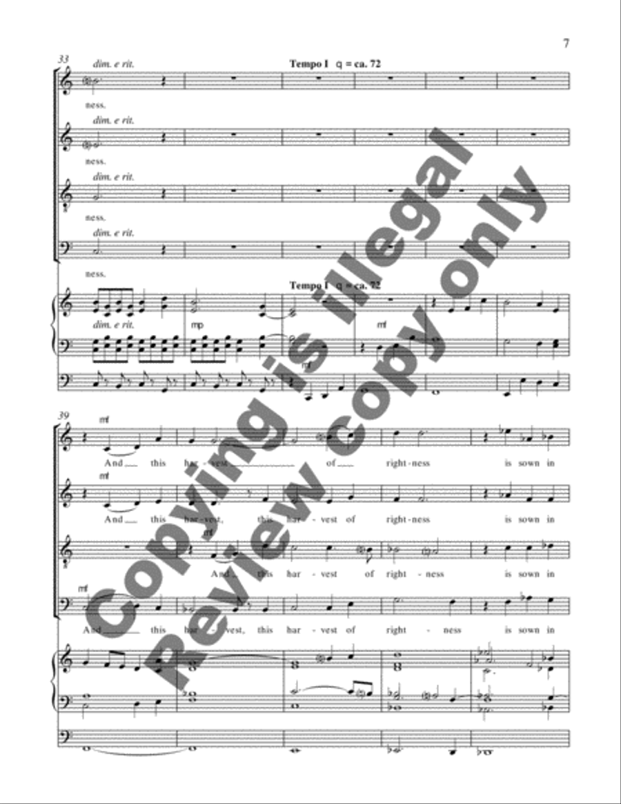 The Properties of Wisdom 4-Part scores gallery preview page 5