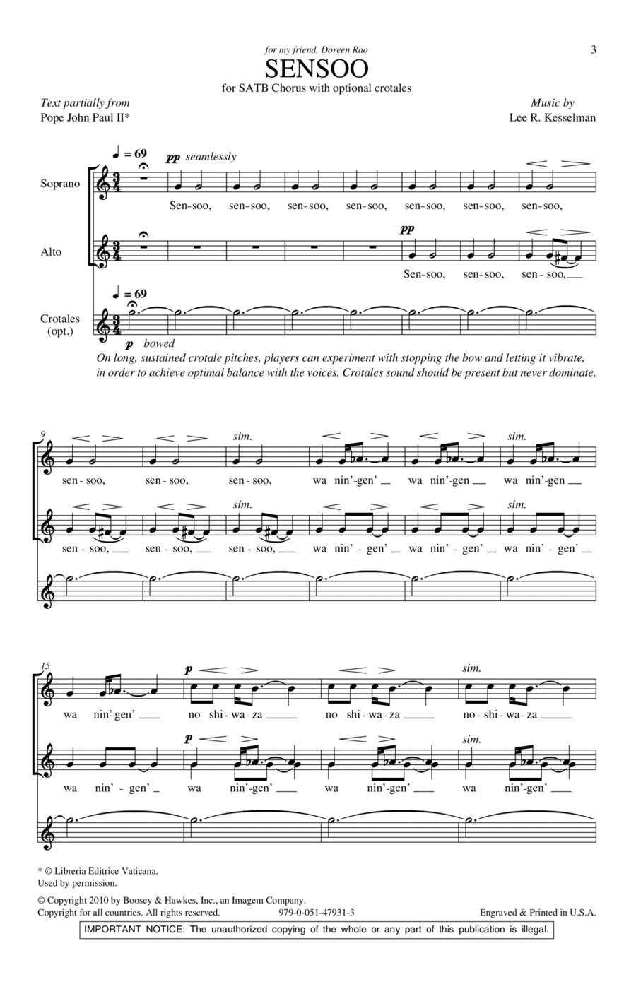 Sensoo Sensoo 4-Part scores gallery preview page 1