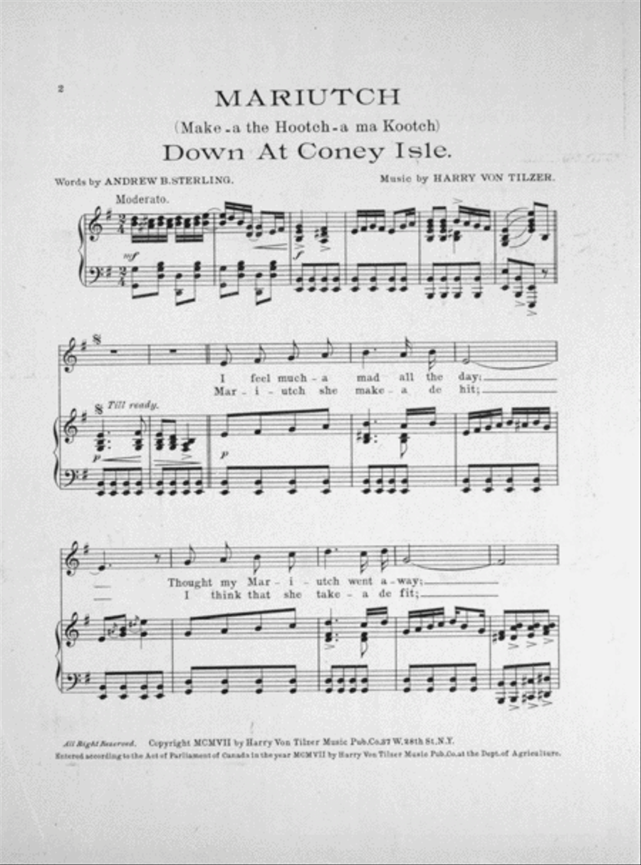 Mariutch Down at Coney Isle Voice scores gallery preview page 2