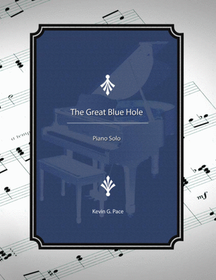 Book cover for The Great Blue Hole - piano solo