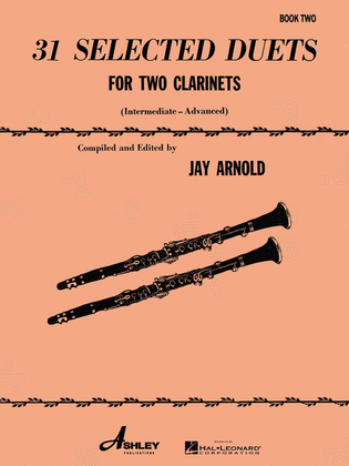 Book cover for 31 Selected Duets for Two Clarinets