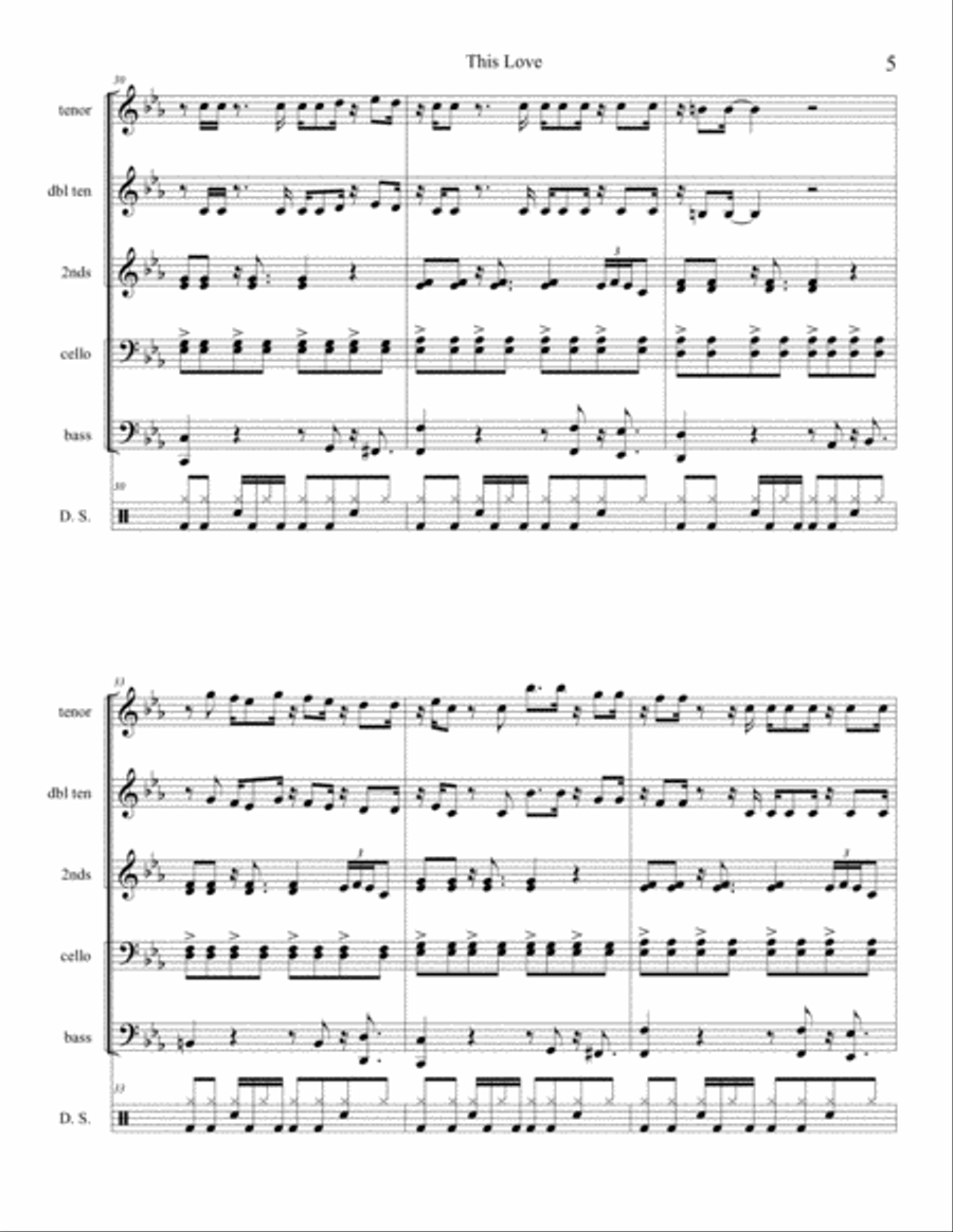 This Love Percussion Ensemble scores gallery preview page 5