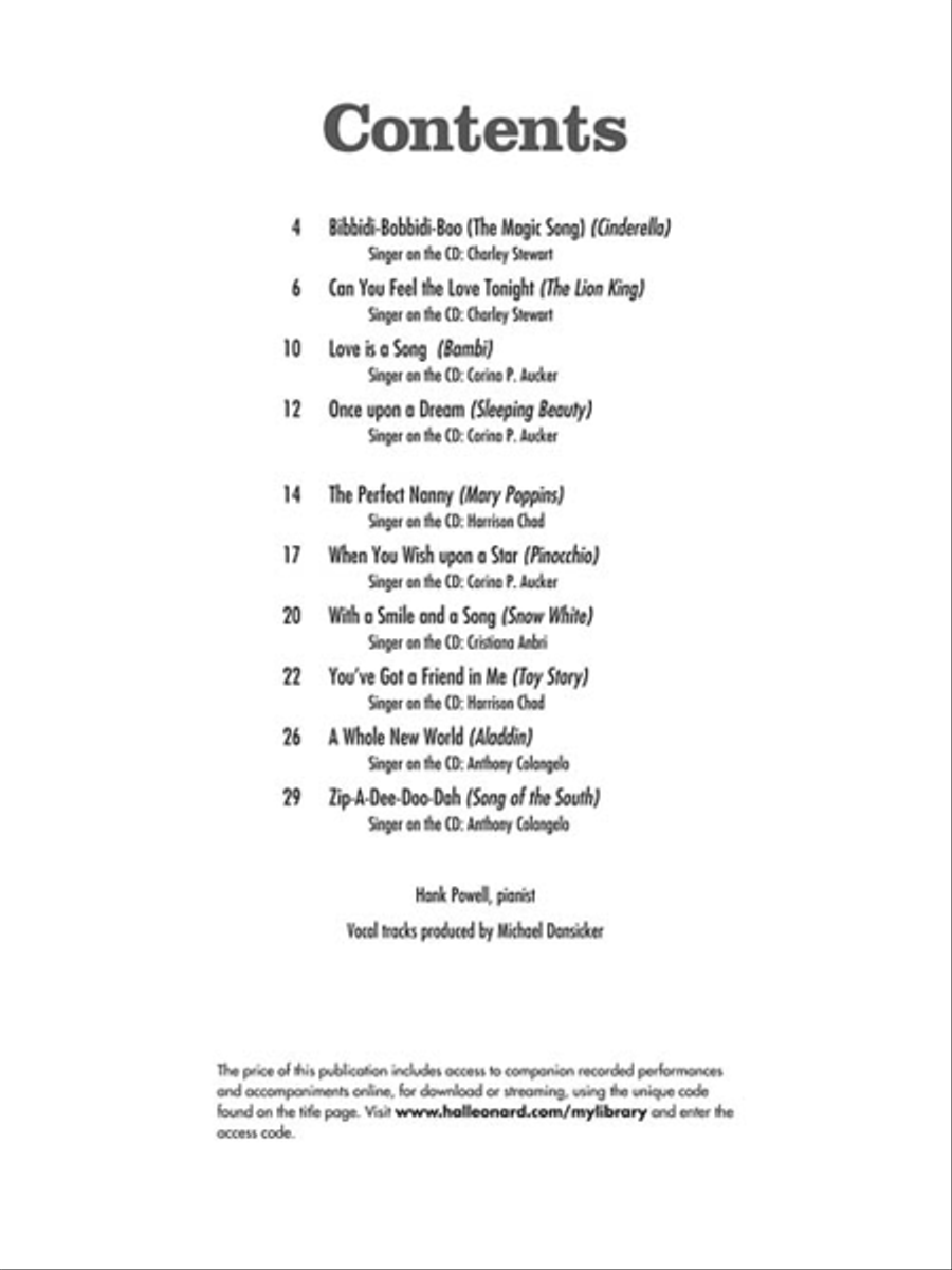 More Disney Solos for Kids