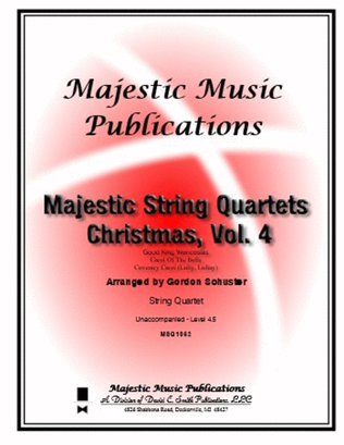 Book cover for Majestic String Quartet-Christmas, Vol. 4