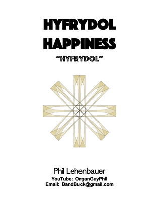 Book cover for Hyfrydol Happiness organ work, by Phil Lehenbauer