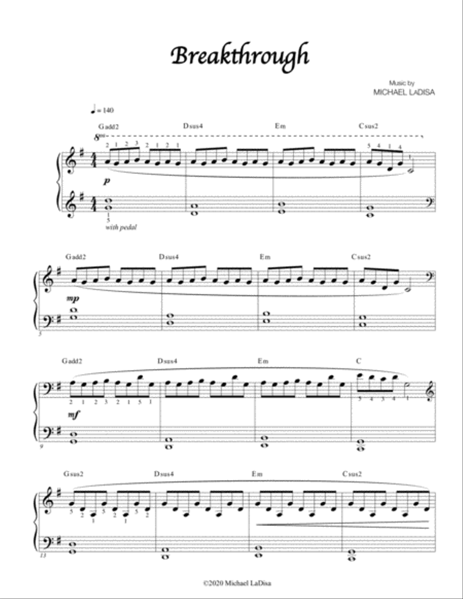 Breakthrough Piano Method scores gallery preview page 1