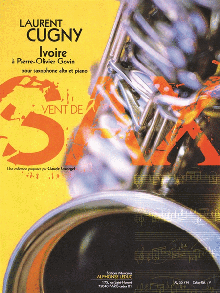 Cugny Laurent Ivoire A Pierre-olivier Govin Alto Saxophone & Piano Pts