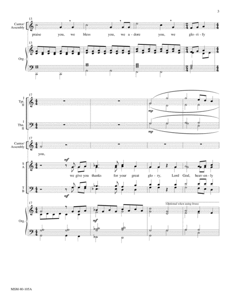 Festal Gloria (Full Score)