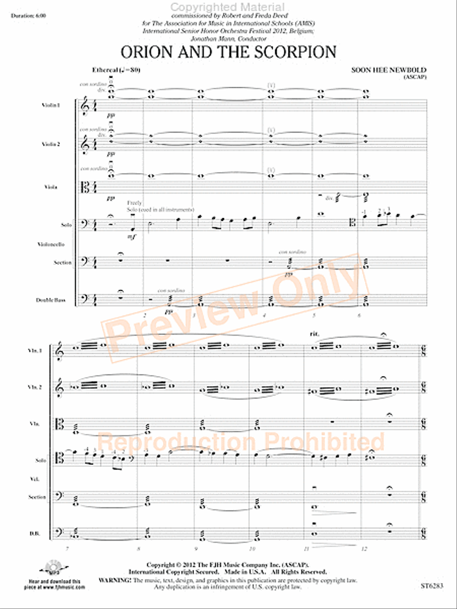 Orion and the Scorpion String Orchestra scores gallery preview page 4