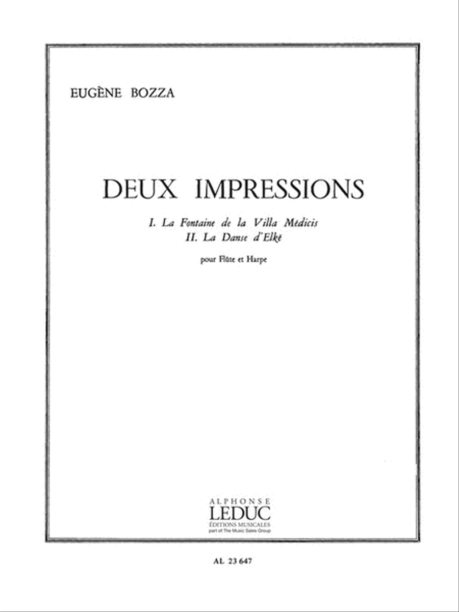 2 Impressions (flute & Harp) Flute Solo scores gallery preview page 1