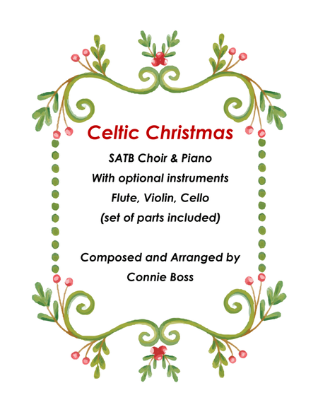 Celtic Christmas SATB and piano with optional instruments image number null