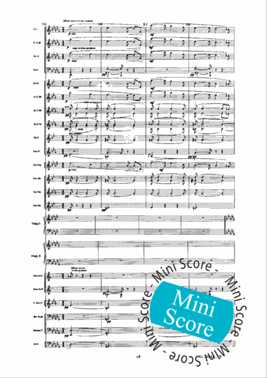 Prelude a L'Apres-Midi D'un Faune Concert Band scores gallery preview page 22