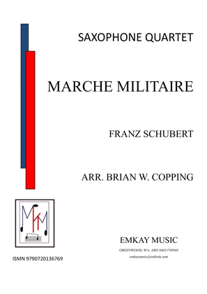 Book cover for MARCHE MILITAIRE - SAXOPHONE QUARTET