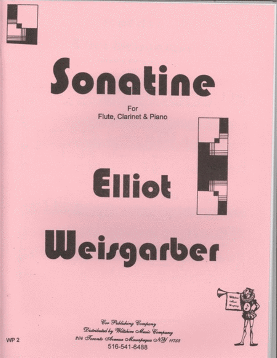 Sonatine B-Flat Clarinet scores gallery preview page 1
