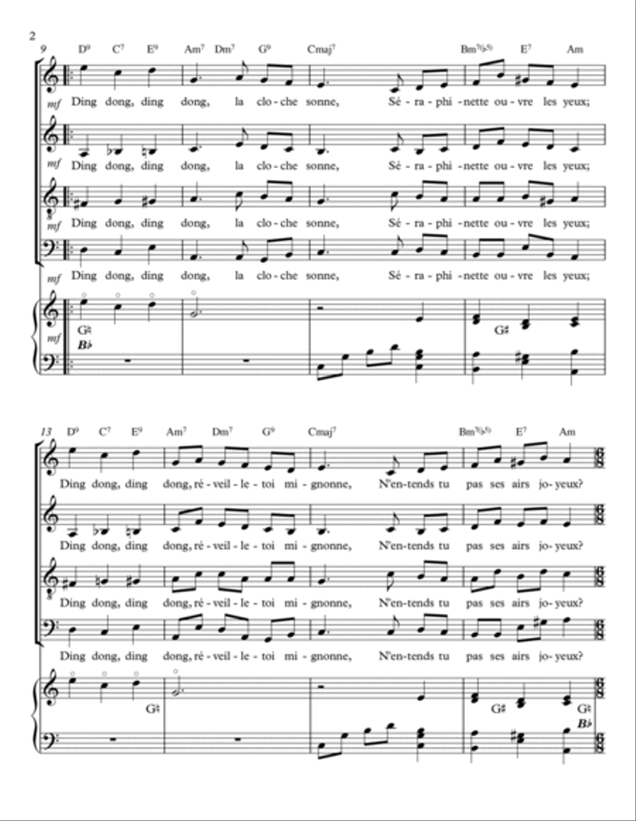 POÉSIE DE NOËL POUR SÉRAPHINETTE 4-Part scores gallery preview page 2