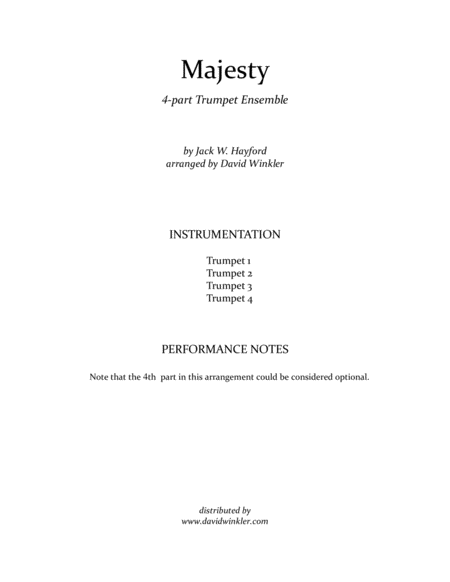Majesty (trumpet ensemble) image number null
