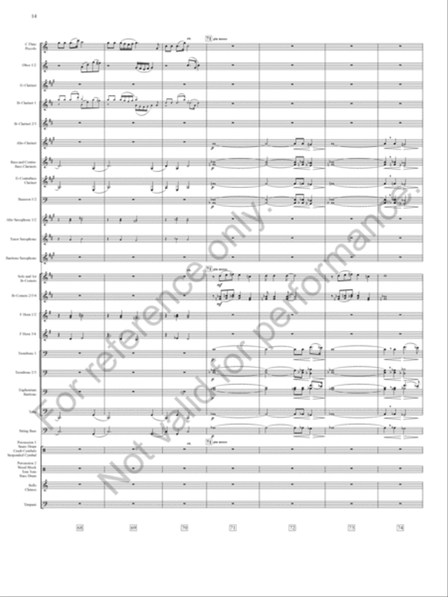 Emperata Overture Concert Band scores gallery preview page 15