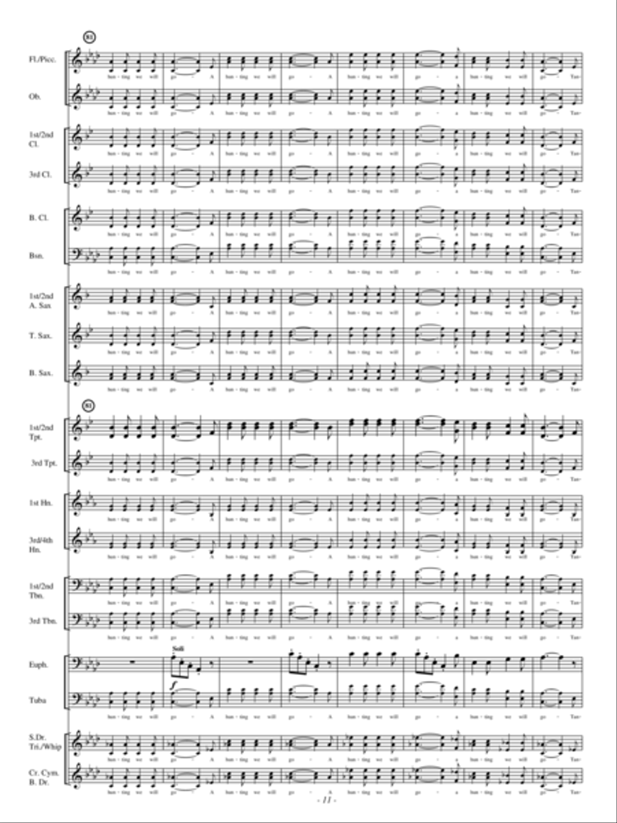 A Hunting Scene A Hunting Scene Concert Band scores gallery preview page 10