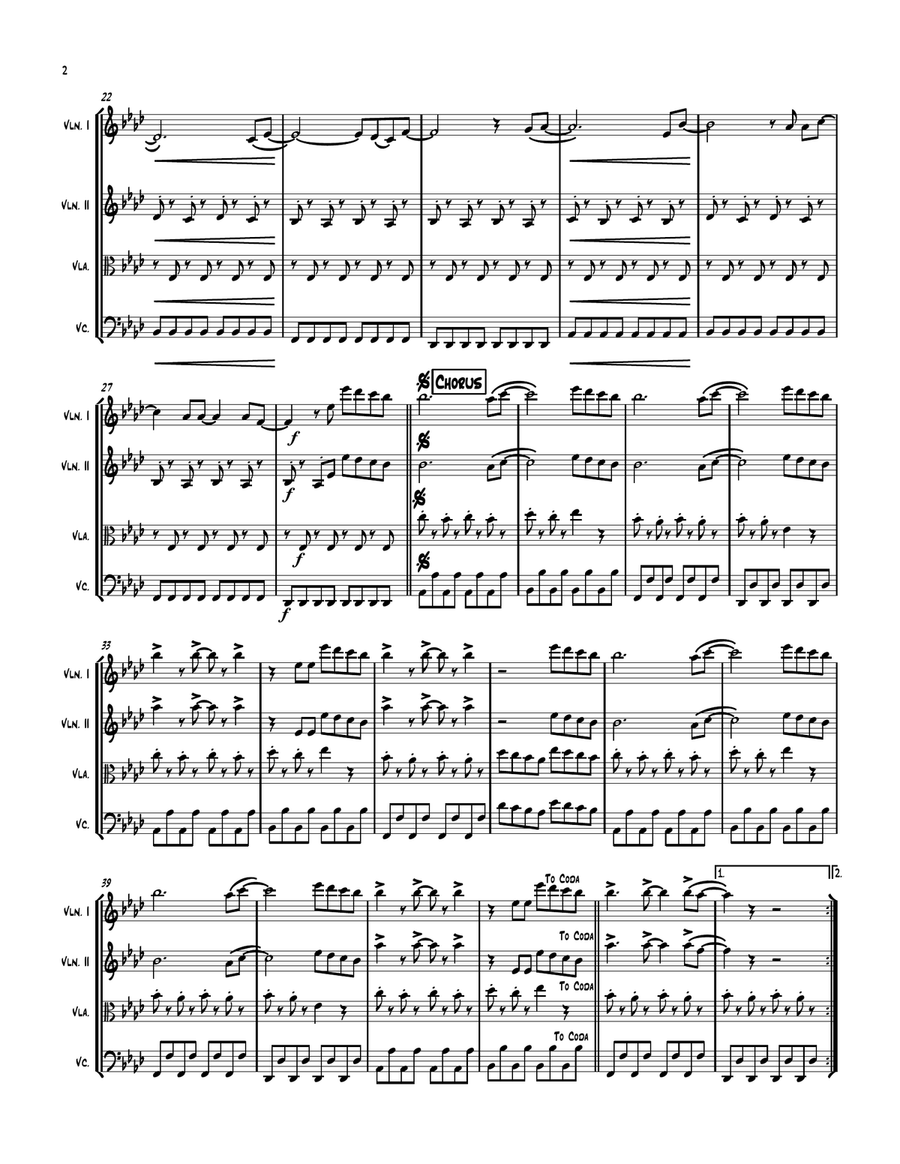 Firework String Quartet scores gallery preview page 2