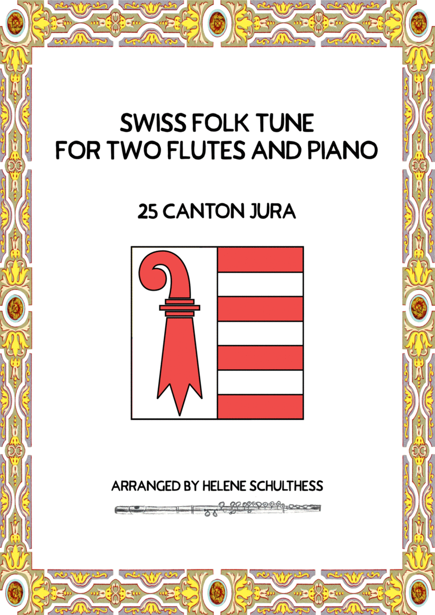Swiss Folk Dance for two flutes and piano – 25 Canton Jura – Walzer image number null
