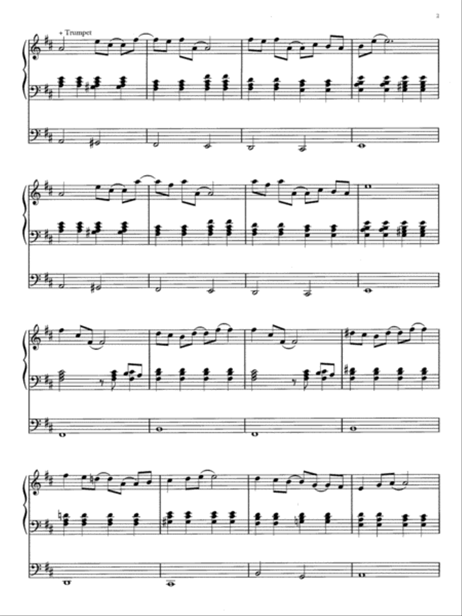 Trumpet Procession Trumpet Procession Organ Solo scores gallery preview page 3