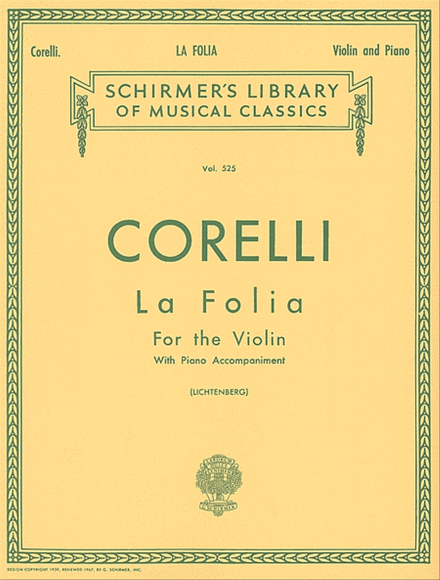 La Folia Variations Violin Solo scores gallery preview page 1